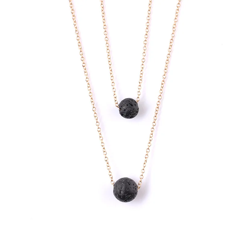 

Bridesmaid gift for wife Diffuser Necklace Essential Oil Aromatherapy Black lava necklace jewelry