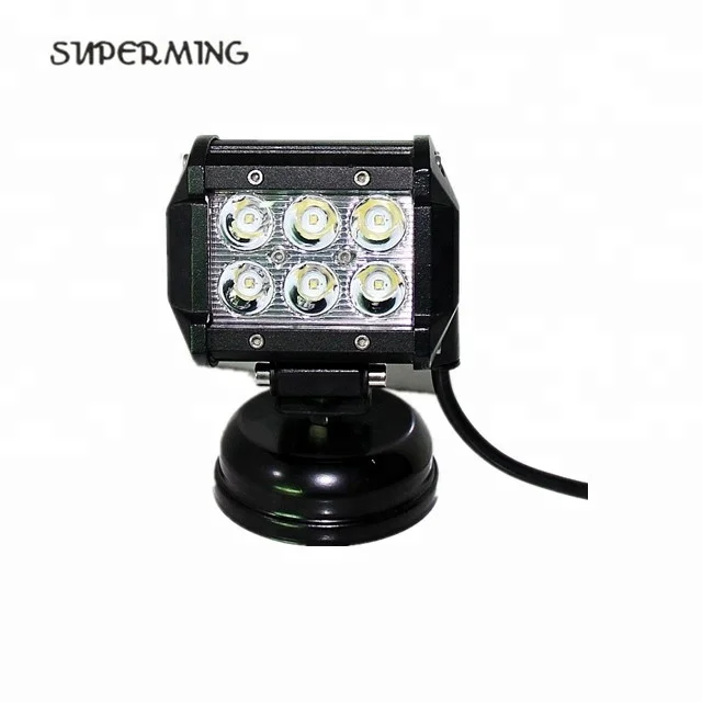 18w 2 rows led work light spot led bar light for truck  offroad motorcycle