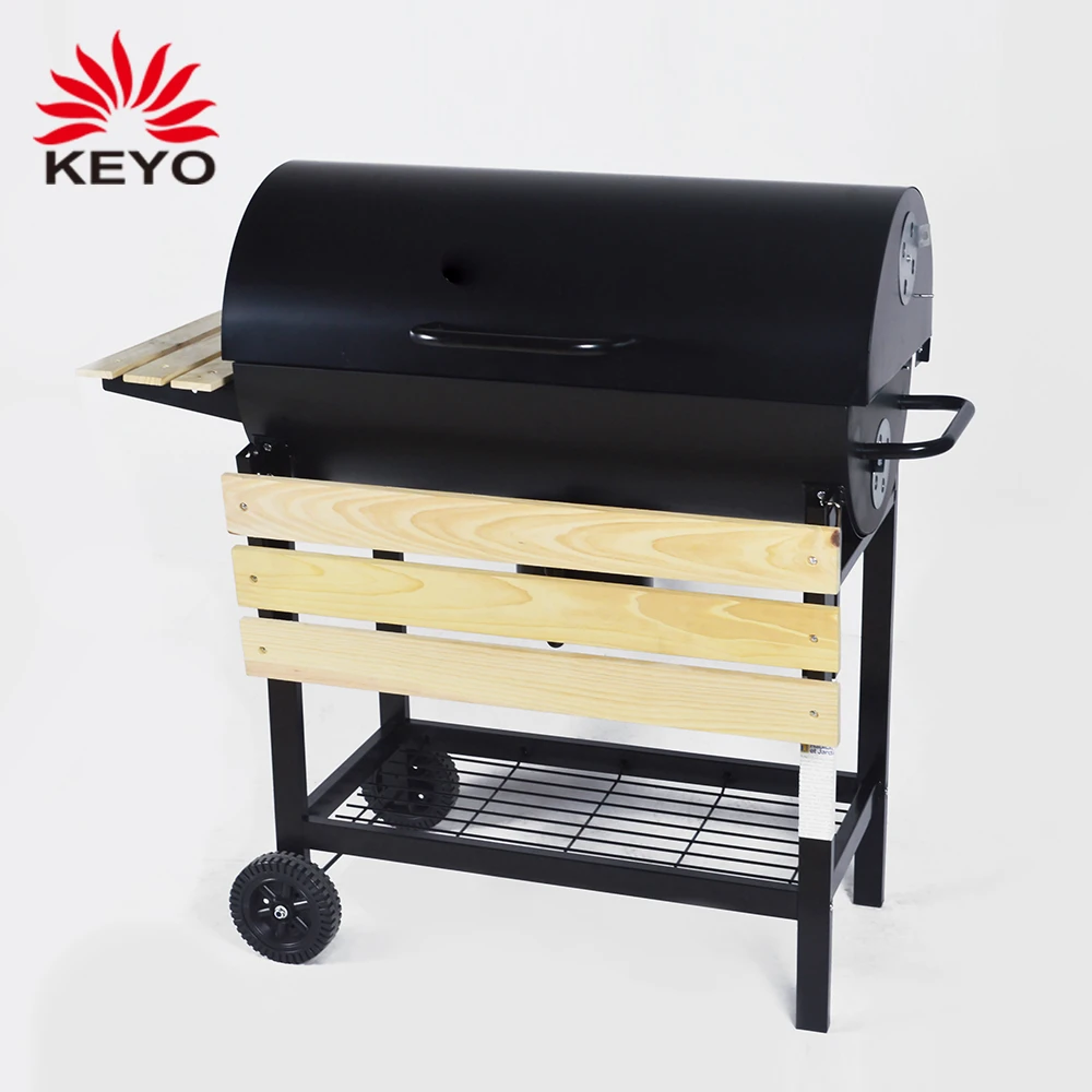 Easily Assembled And Cleaned Bbq Drump Grills With Trolleys Charcoal Grill Designs