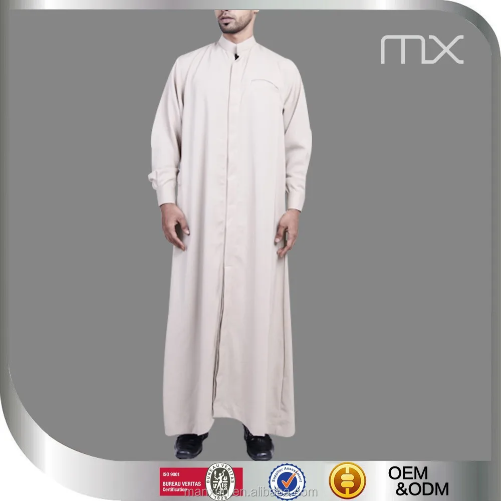 

2018 latest kurta designs for men high-grade daffah thobe jubah lelaki men's thobe and thawb men islamic clothing wholesale, Any color is ok