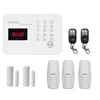 Security Auto- Dial LED wireless gsm home alarm system kit with door sensor and motion sensor support APP operation