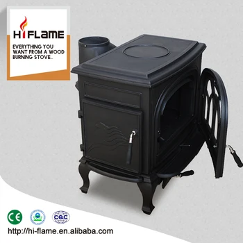 Professional Hiflame Cast Iron Fireplace Wood Stove Cast Iron