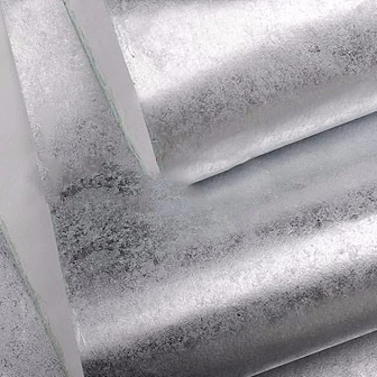 Latest Designs Modern Metallic Silver Foil Wallpaper For Luxury Home