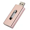 Promotional Wholesale Custom usb stick memory 8GB 16GB 32GB 64GB Dual OTG USB flash drive for iPhone,Computer