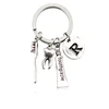 Teeth Toothbrush Toothpaste Key Chain Dentist Key Rings