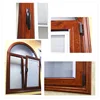 gold wooden color 45 series aluminium inward tilt-turn windows from show room --ks04