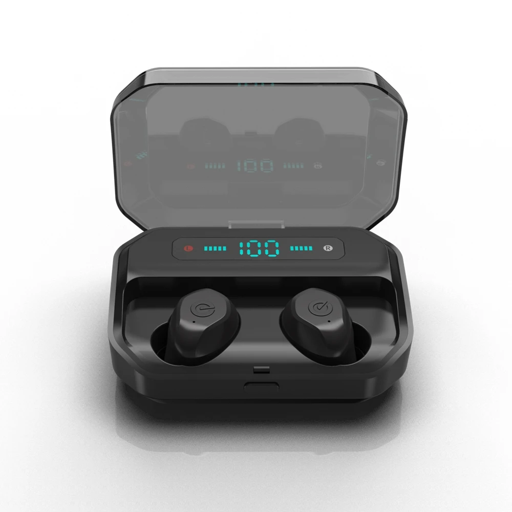 

2019 Newest P10 magnetic sport in ear mini twin waterproof IPX7 true bluetooth wireless earbuds with 3500mah charging case, N/a