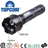Multifunction cree led flashlight with camera for outdoor camping