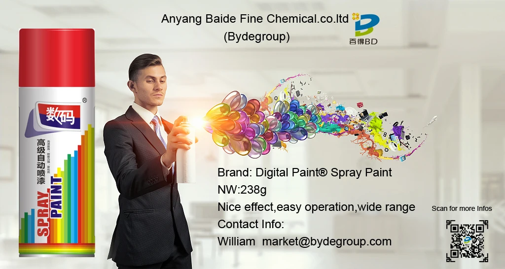 
China Manufacturer 400 ml Aerosol Acrylic Spray Paint 