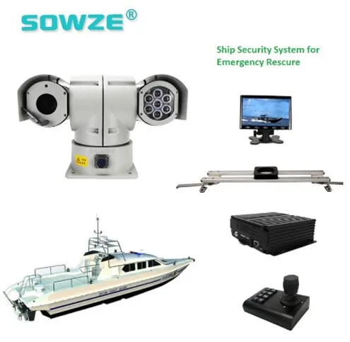 Outdoor Waterproof Marine Surveillance Ptz Camera System For Boat Ship