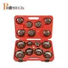 High Quality 16pcs Cup Type Oil Filter Wrench Kit / Car Body Repairing Tools Set