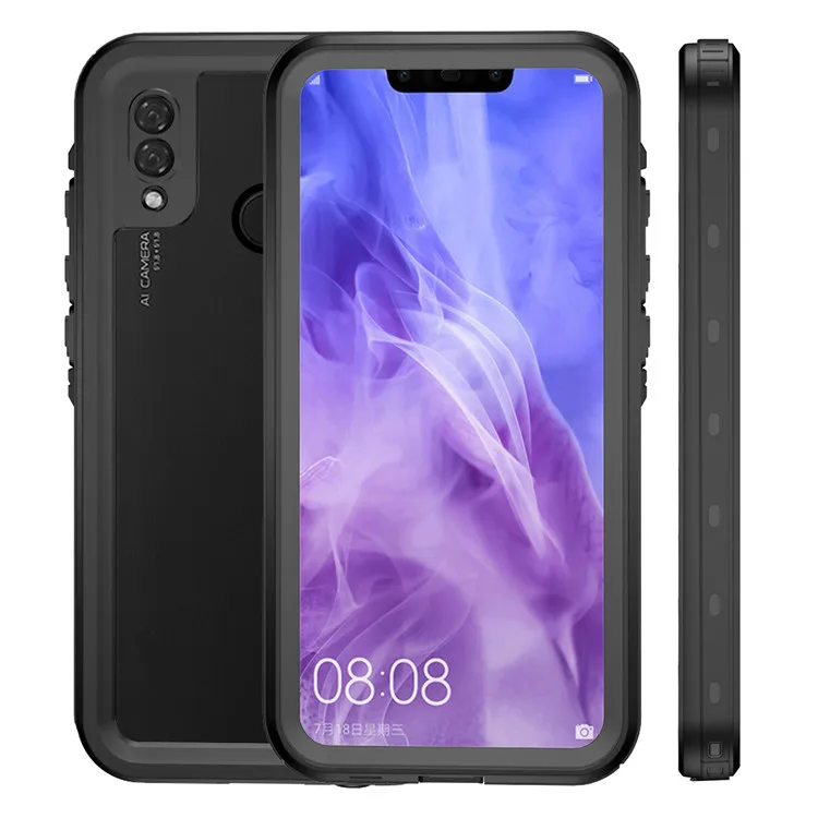 

High quality pc tpu dustproof shockproof smart cell phone cover ip68 underwater waterproof mobile phone case for Huawei Nova 3, 8 colors to choose
