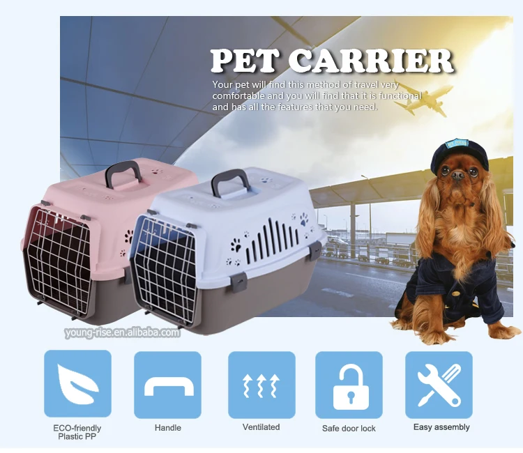 Favorite Portable Plastic Pet Dog Carrier Wholesale Pet Travel Carrier