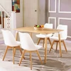 Dining room set in glass dining table& PU leather dining chair