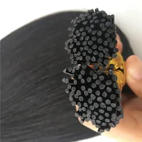 

Factory raw I tip Indian natural human hair 100% extensions 1 gram wholesale India hair