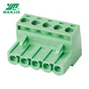 WANJIE Stable and professional electric pluggable terminal block 5.0mm 5.08mm pitch