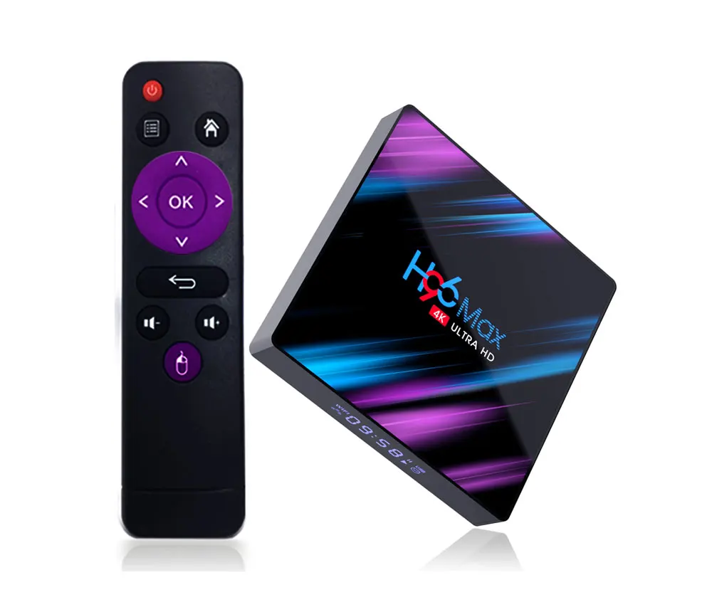 Stock Available RK3318 TV Box 4/64GB Set Top Box Android 9 WiFi 2.4G/5G Android Box H96 Max