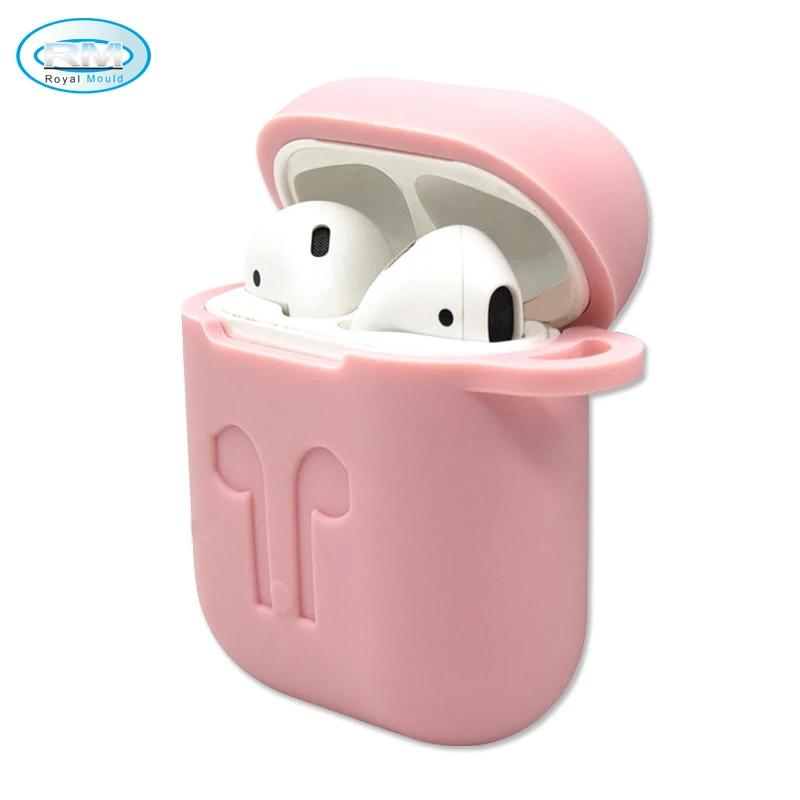 

Silicone Cover Case For Airpod, Silicone Protective Cute Case For Apple Airpod, Red;pink;black;gray;blue