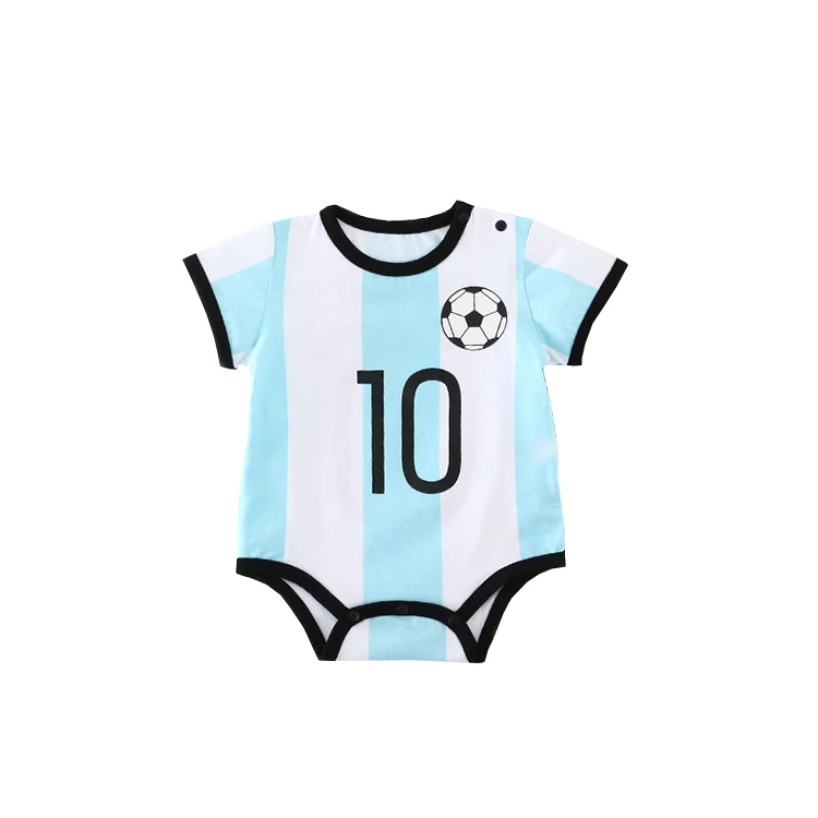 

100% Cotton Best Quality Customized Infant Soccer Jersey, Sky blue