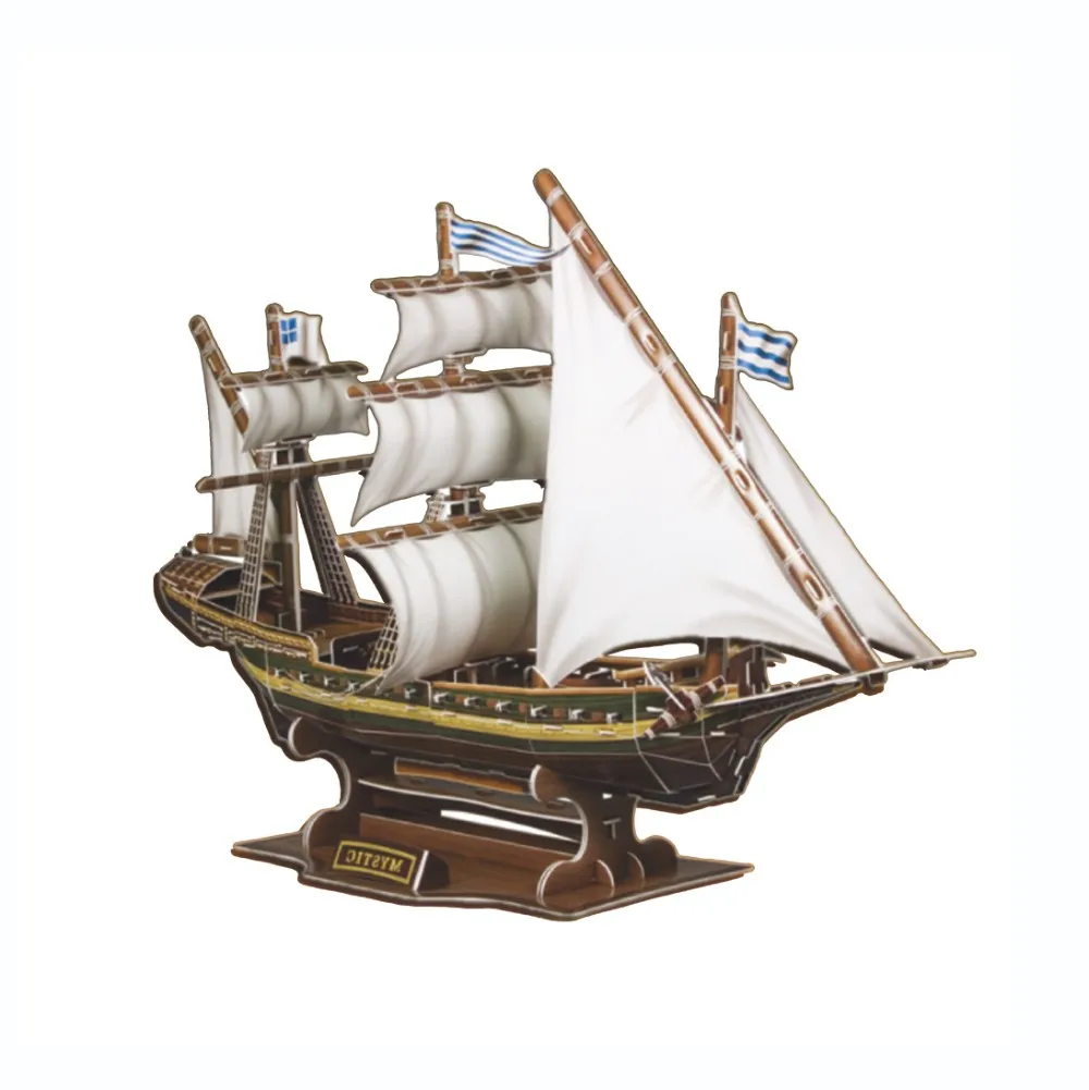 创意玩具军事神秘神秘海盗 corsair 船船 3d 纸 diy 拼图模型儿童儿童