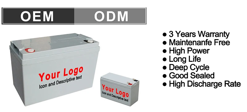 factory direct ups agm li-ion battery 12v 45ah for solar system