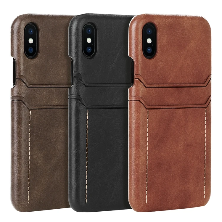 

XINGE hot sale credit card pu leather phone back cover for iphone xr leather case, Black,brown,dark brown