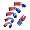 Aluminum AN8 Non-Swivel Red/Blue Hose ends Universal AN Fittings Fuel Hose Fittings