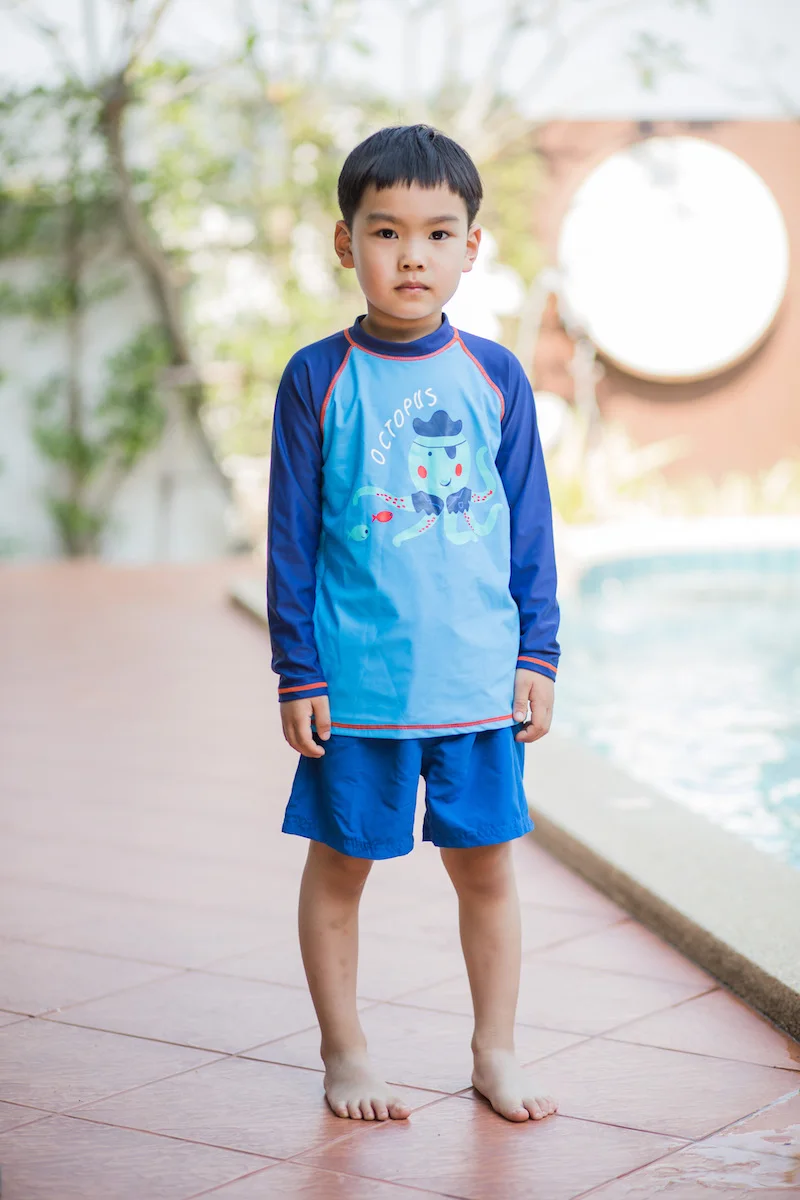 Kid Boy Rash Guard Long Spf Custom Logo Rash Guard Cheap Uv Shirt