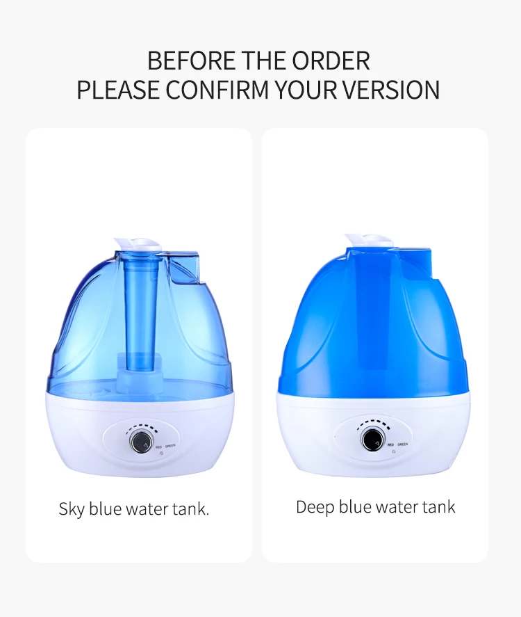 2500ml Bedside Cool And Warm Mist Humidifier Buy Bedside Humidifier,Cool Mist Humidifier