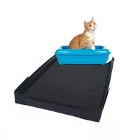 

Middle Size 17.7x22.8inch New Design ECO-Friendly Larger Holes Honeycomb Waterproof EVA Cat Litter Box Mat