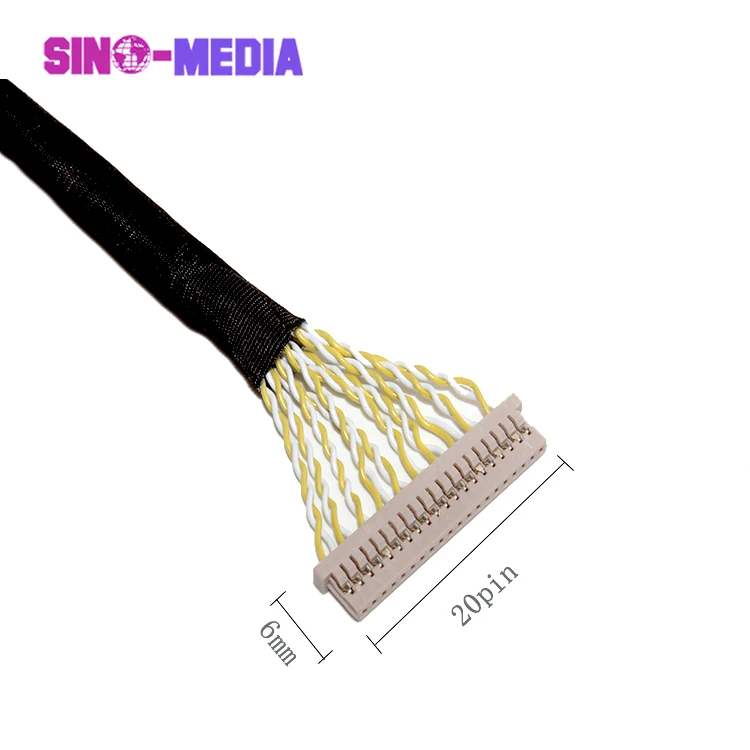 Sino Media Lvds Extension Cable Connector Lg Lvds Cable 20 Pin