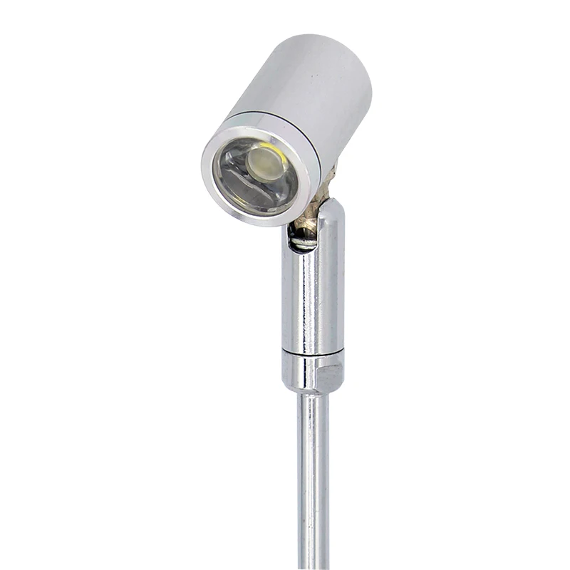 Professional LED showcase cabinet spotlight 1w led standing spotlight