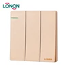 Wall Touch Lighting Three Gang One Way Light Switch