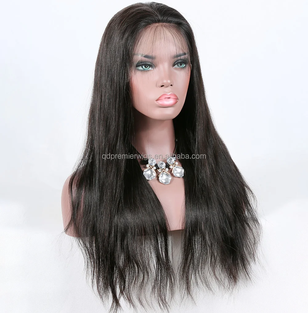

brazilian human hair 360 lace wigs full ponytail wig with baby hair