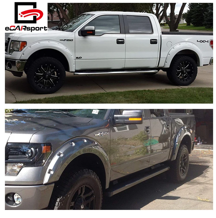 Fender Flares For Raptor 0914 F150 Svt Abs Pocket Rivet Style Wheel