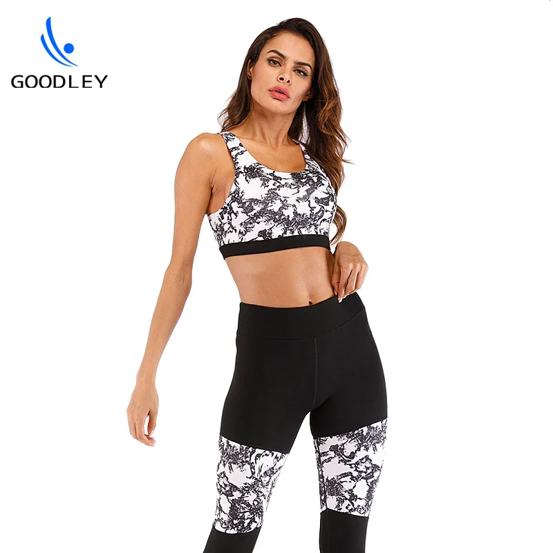
Fancy Sublimated Print Yoga Wear Sport Clothing Set Women Activewear Set for Sale 