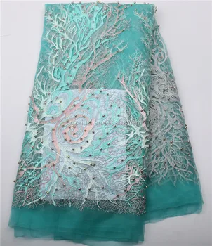 embellished lace fabric