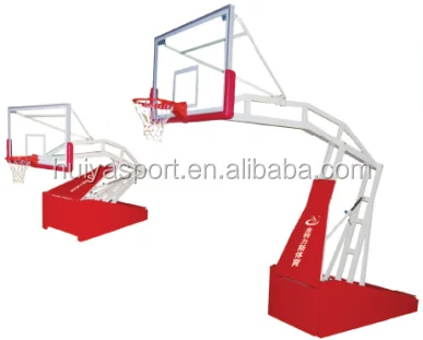 Hebei huiya high quality Electric hydraulic basketball stand hoop/stand system