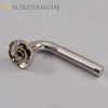 Custom made double sided solid lever china manufacturer black stainless steel modern glass door knobs and door handles