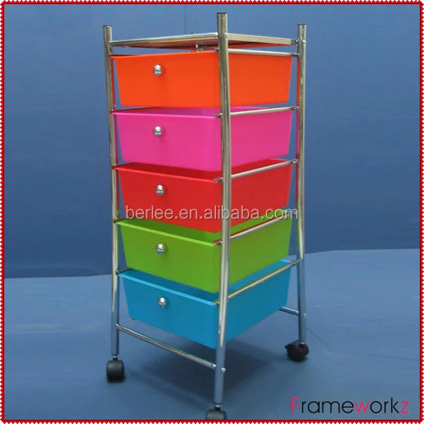 Plastic Storage Cart With Drawers Drawer Plastic Cart With Wheels