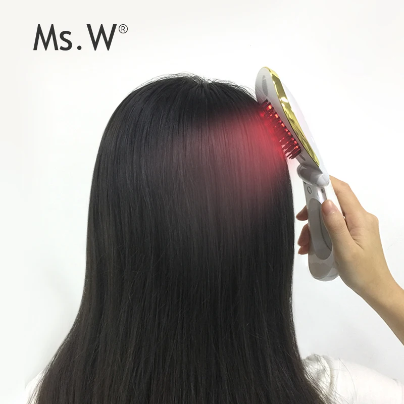

New quality wholesale heated brush steamer massage electric hair comb