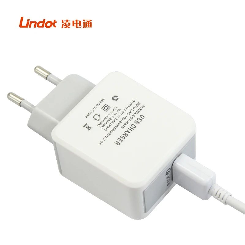 

QC3.0 quick charger small universal phone charger usb wall charger with cable Phone accessory, Black or white or oem color