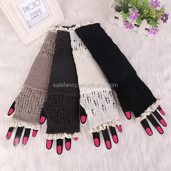 long sleeve lace gloves