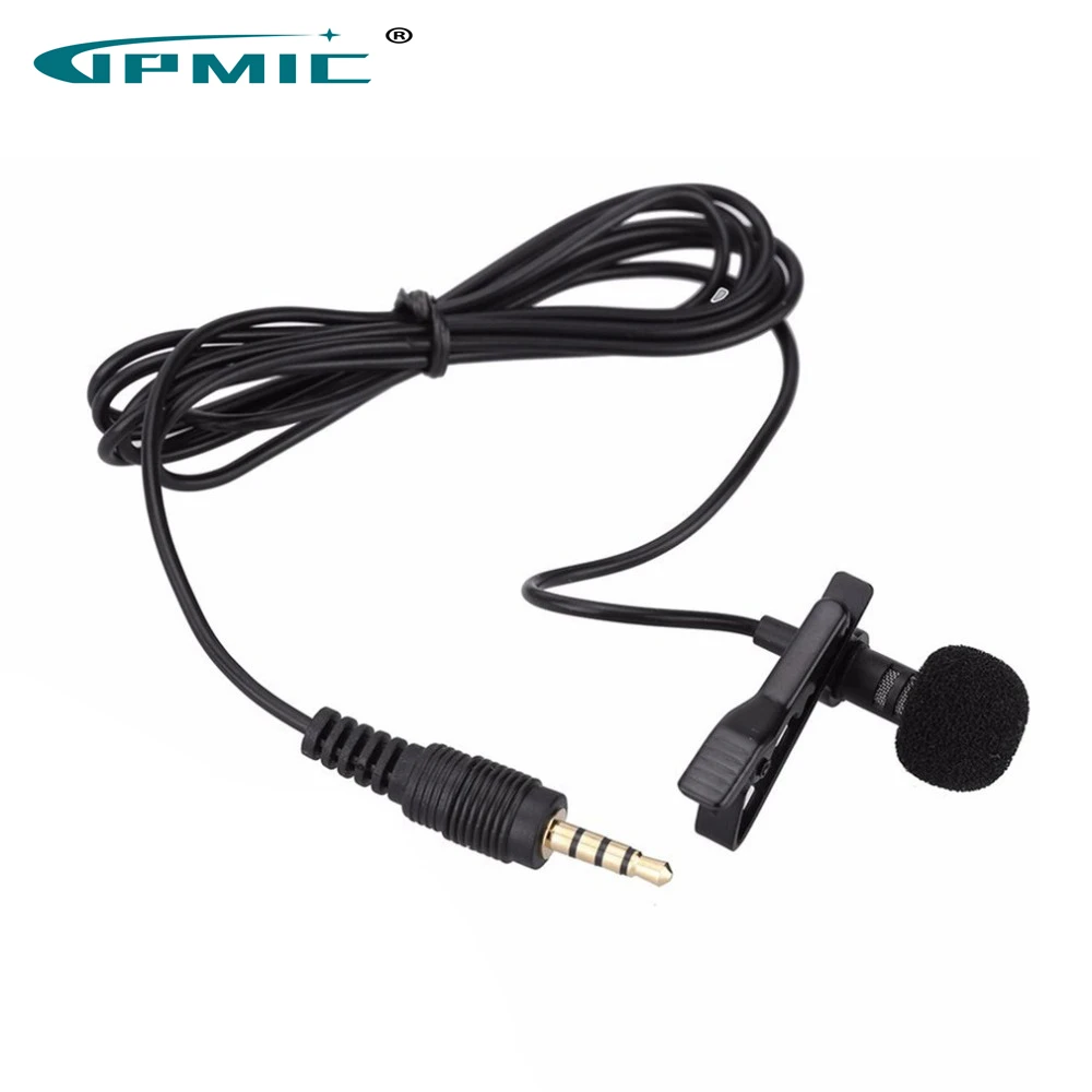 Hot Sale Portable 3.5mm Mini Wired Tie Clip Mic for Lectures Teaching Conference Guide Lapel Lavalier Microphone