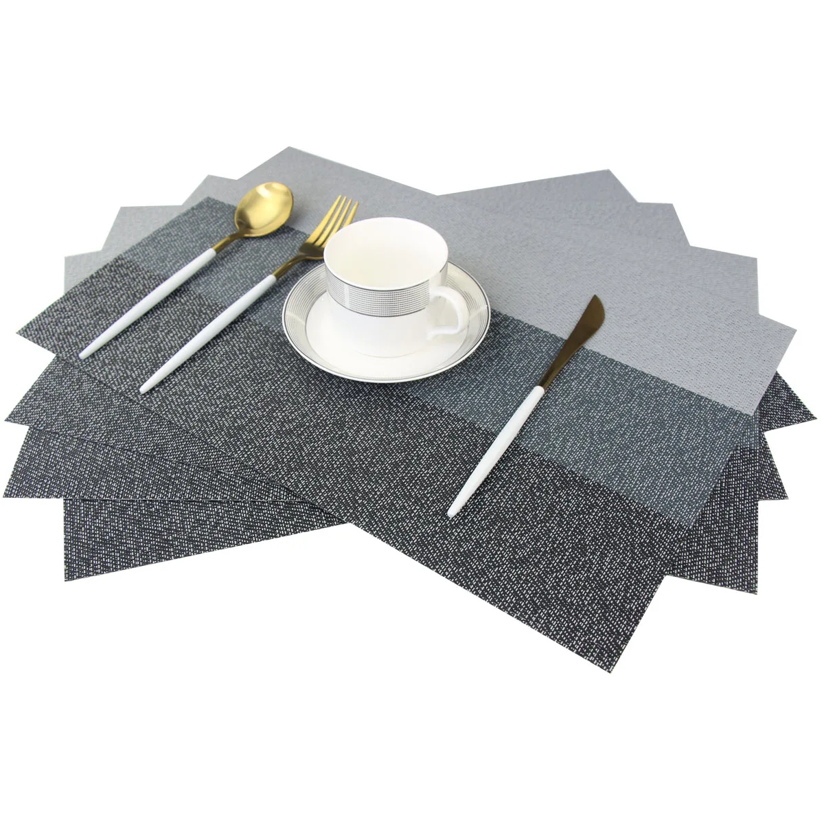 Placemat 200pc/ctn Luxury Placemats Black Grey Dark Green Color Place