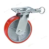 Heavy duty 500kg load weight cast iron wheel directional locking caster