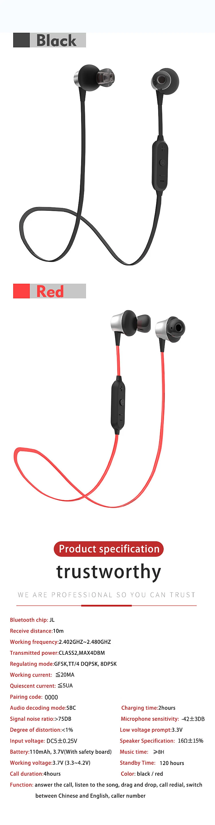 Wireless Earphone&Headphones Double Dynamic Hybrid Stereo - ANKUX.COM