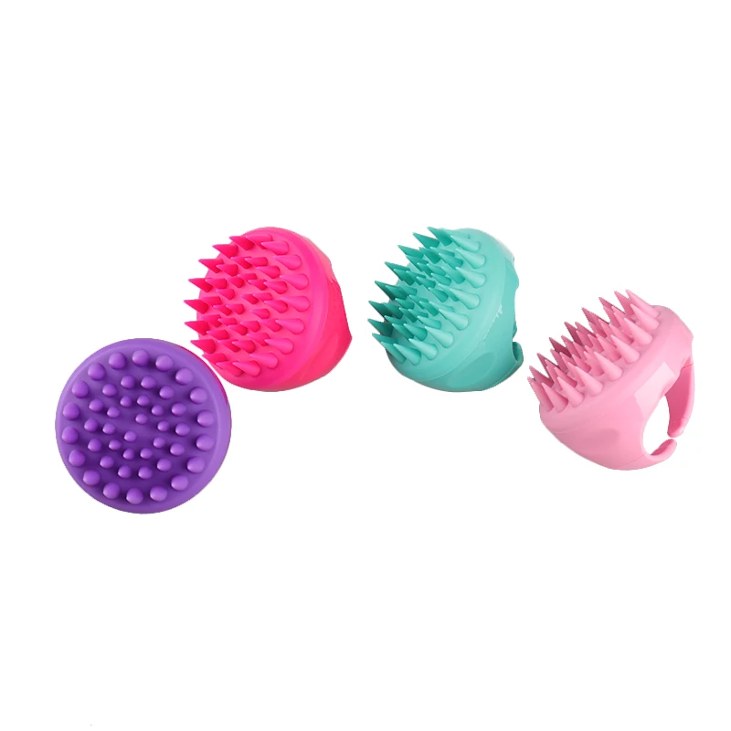 

New Professional Silicone Scalp Massage Hair Shampoo Brush, Customized color accepted