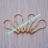 22mm Gold Color Pear Shaped Matel Hang Tag Safety Pin
