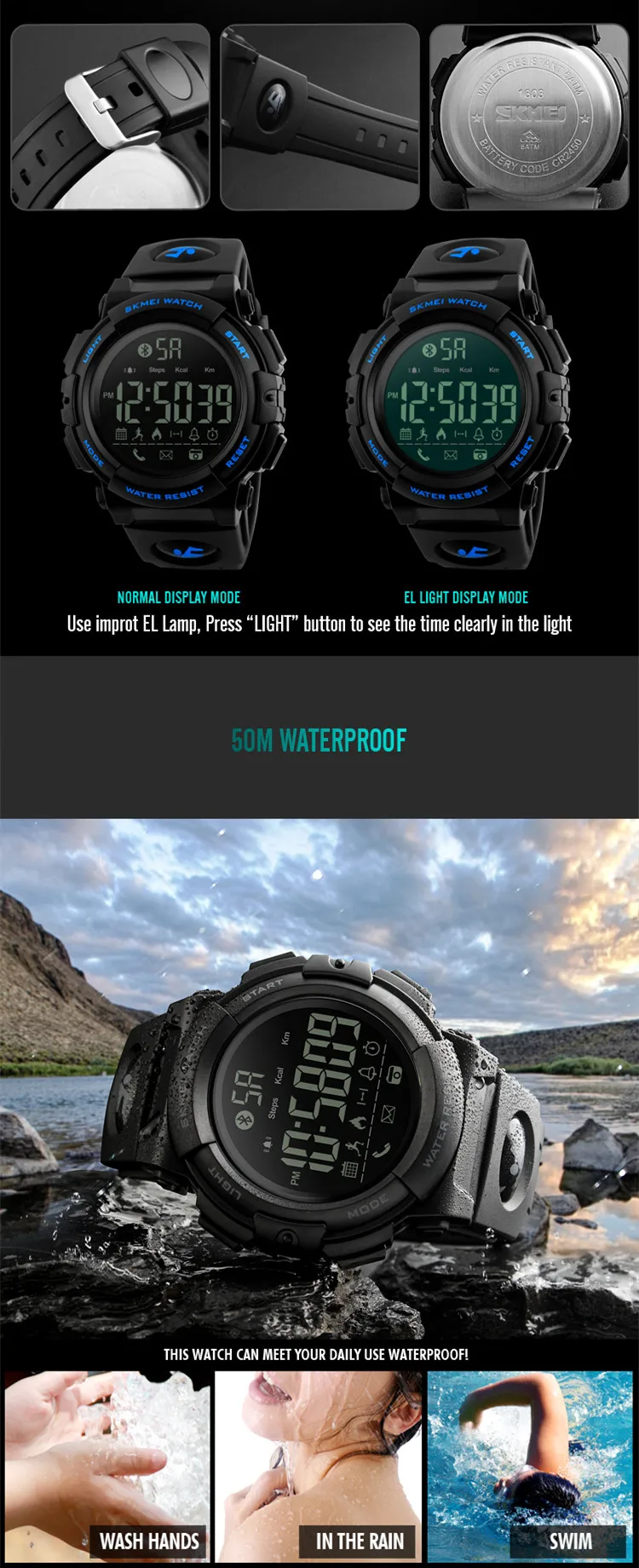 smart watch user manual skmei
